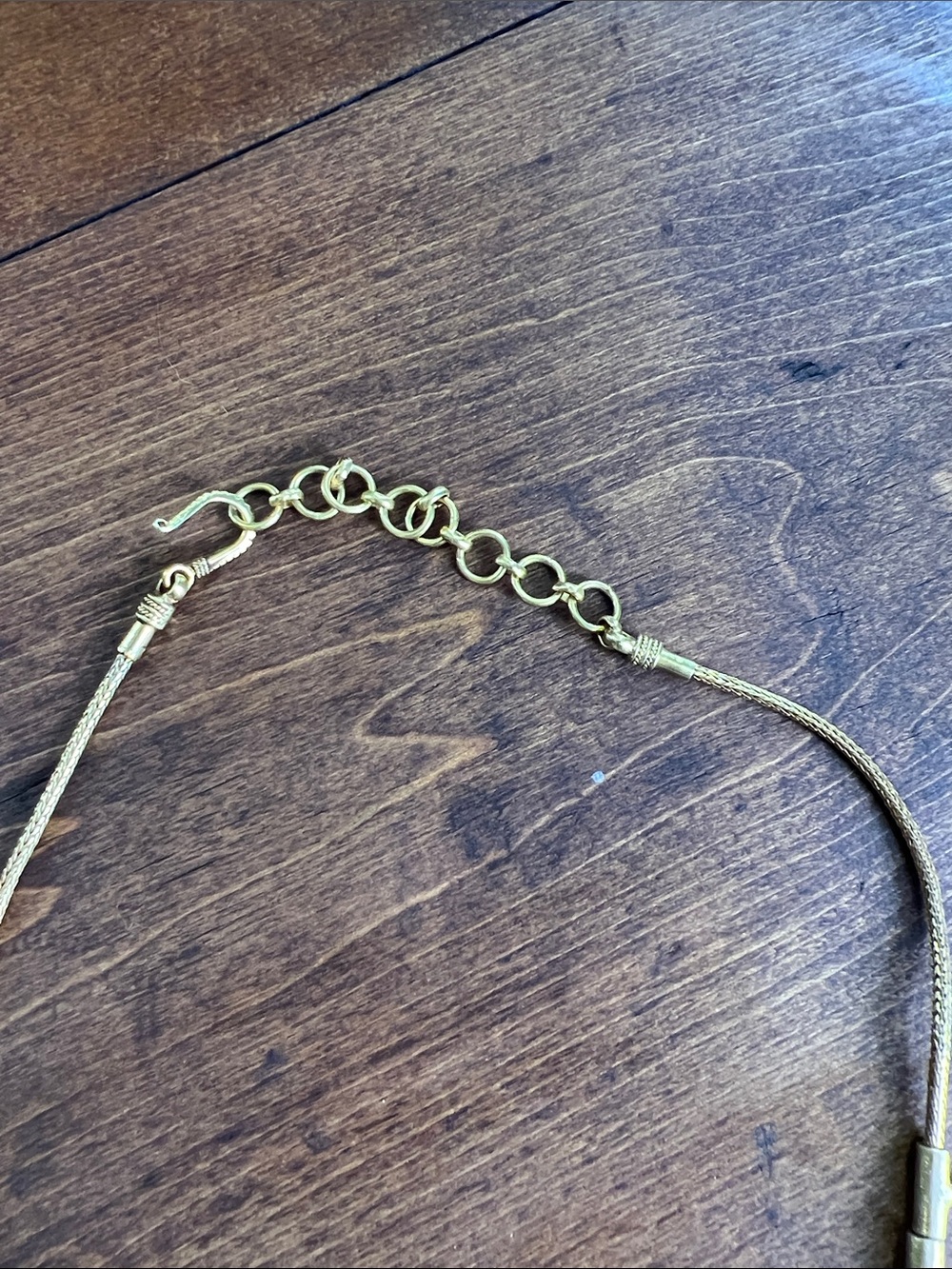 Vintage Gold Crystal Teardrop Necklace - Women Jewelry - Picture 4 of 9